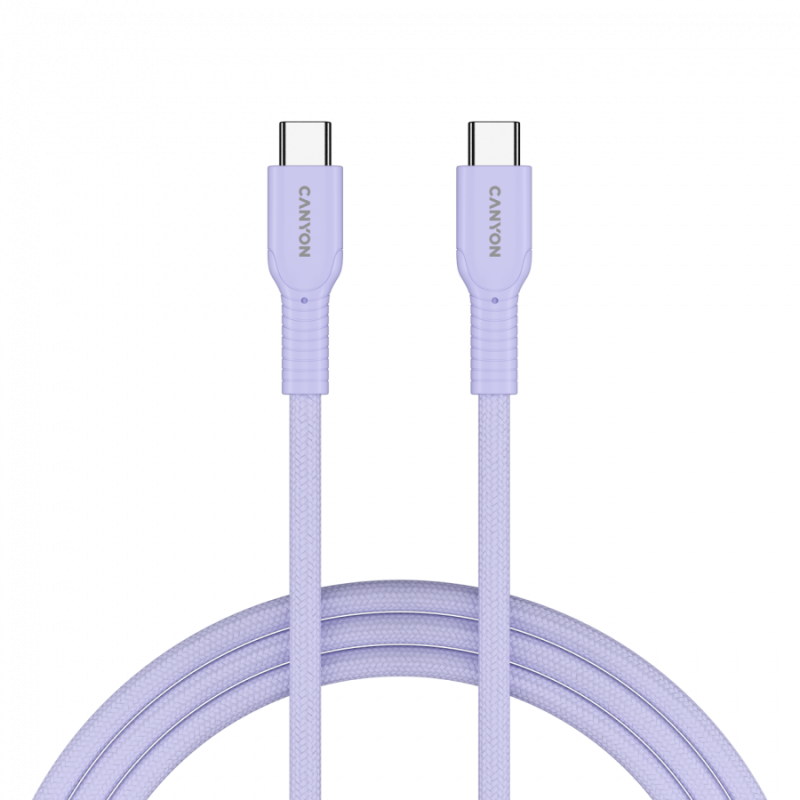 Kabel CANYON OnWire 60CL C-C 60W, 1m, vijoličen
