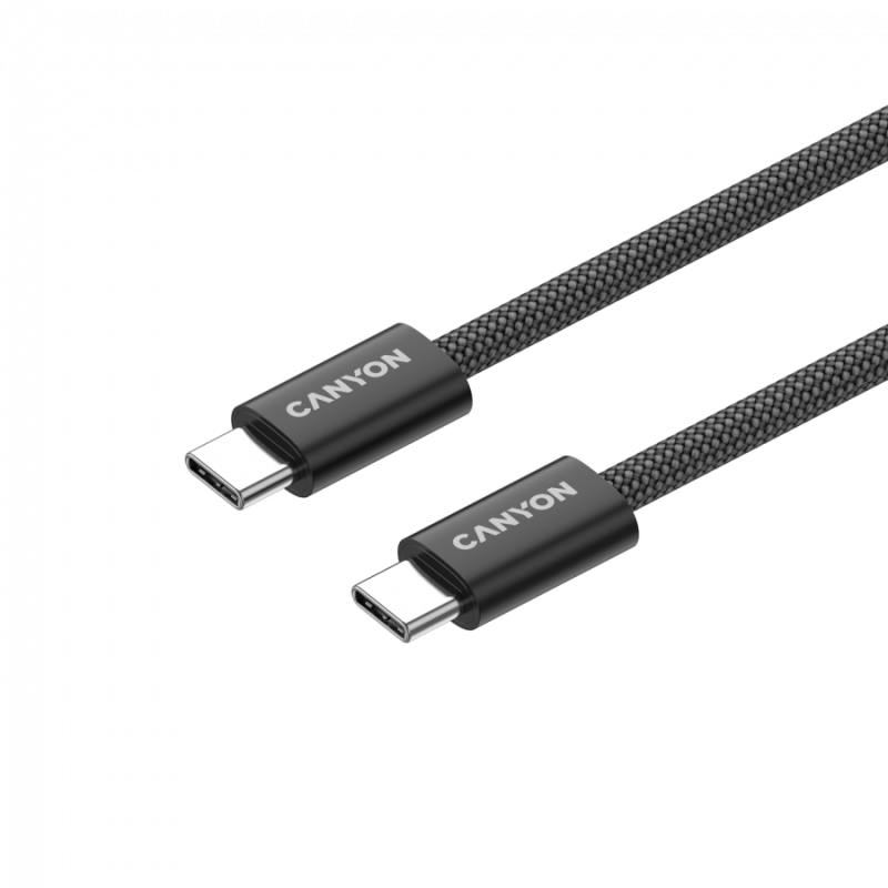 Kabel CANYON OnWire 60MG C-C 60W, Magnet, 1m, črn