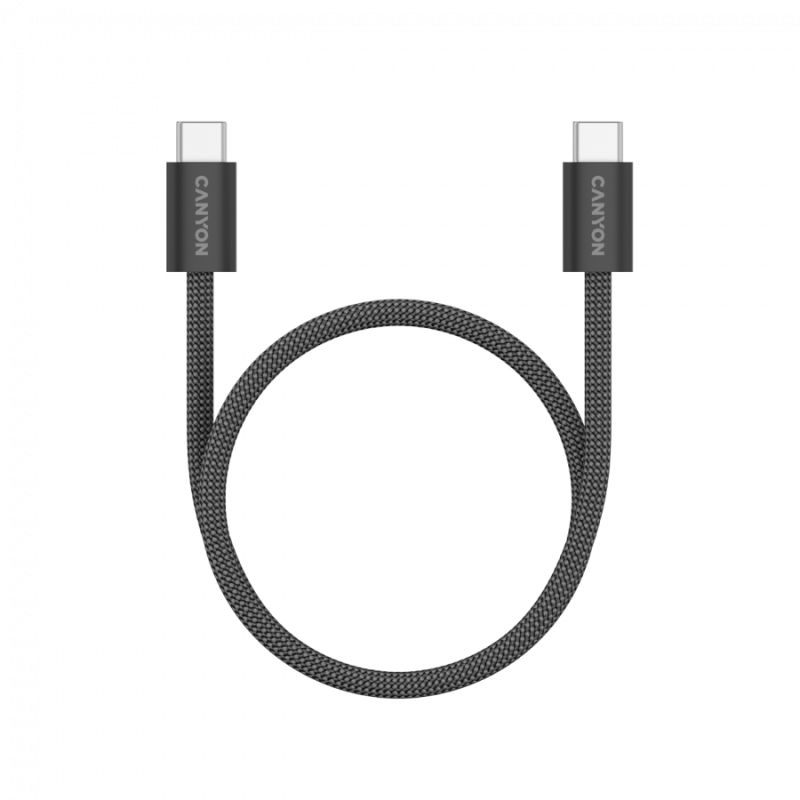 Kabel CANYON OnWire 60MG C-C 60W, Magnet, 1m, črn