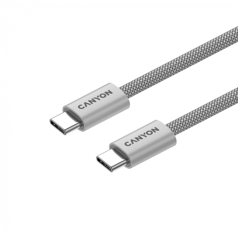 Kabel CANYON OnWire 60MG C-C 60W, Magnet, 1m, siv