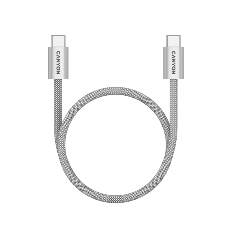 Kabel CANYON OnWire 60MG C-C 60W, Magnet, 1m, siv