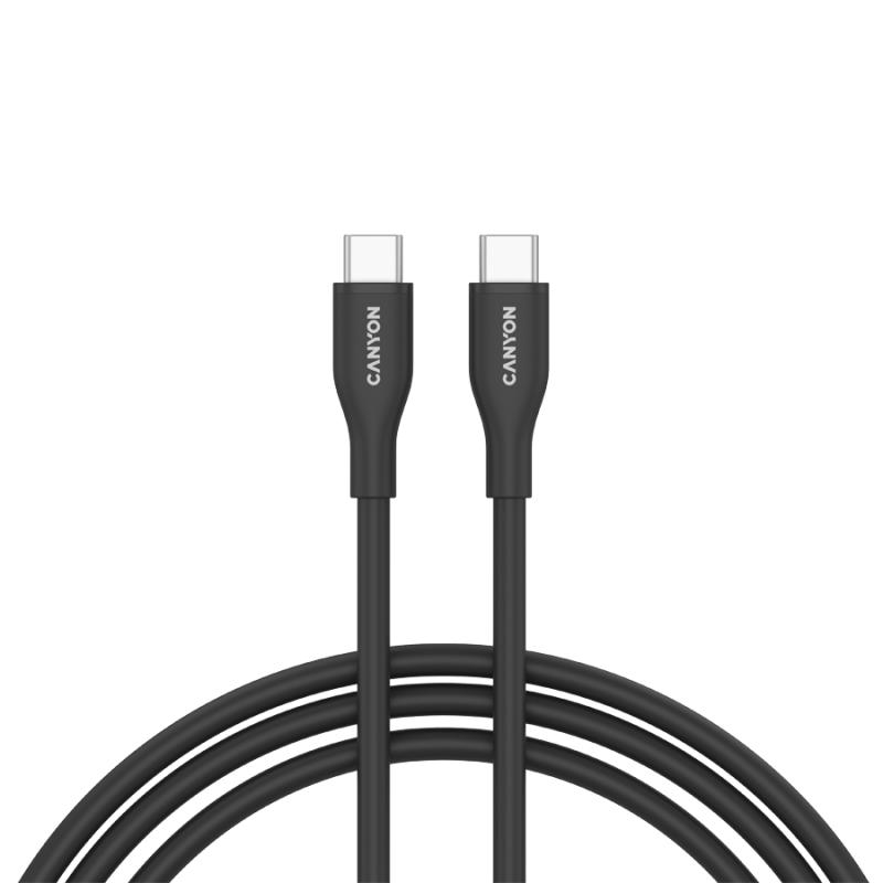 Kabel CANYON CC60SC10 C-C 60W, 1m, črn