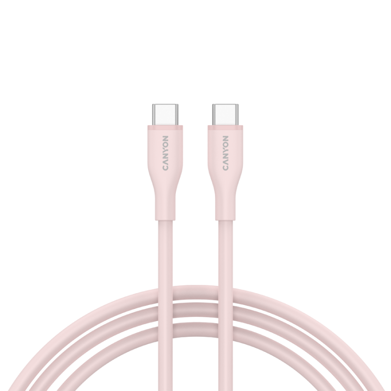 Kabel CANYON CC60SC10 C-C 60W, 1m, roza