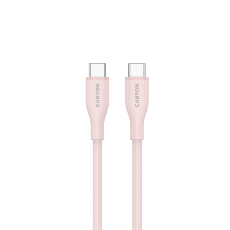 Kabel CANYON CC60SC10 C-C 60W, 1m, roza