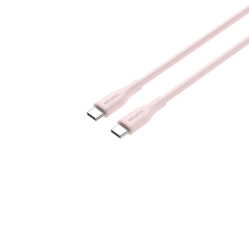 Kabel CANYON CC60SC10 C-C 60W, 1m, roza