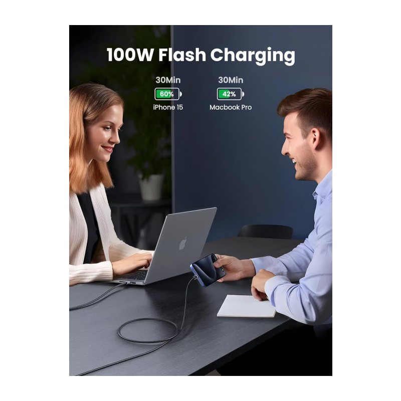 Kabel Ugreen USB-C na USB-C, 100W, 3m