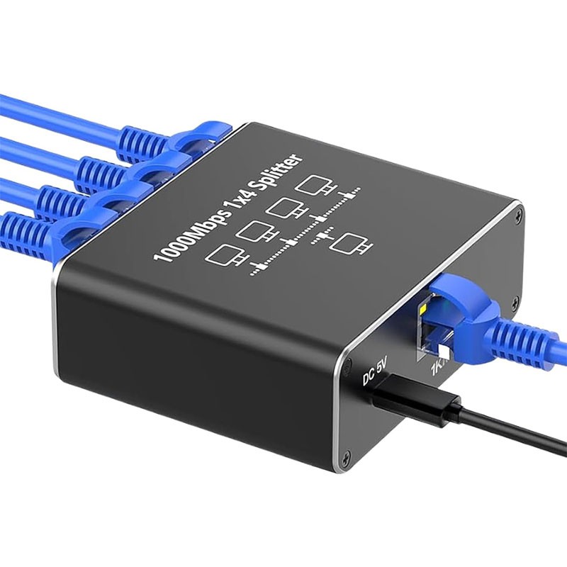 Mrežni razdelilec Gigabit Ethernet na 4xRJ45 LAN