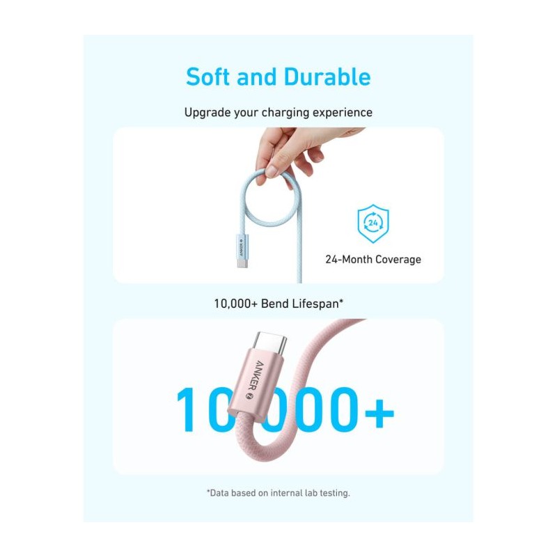 Anker Zolo USB-C na USB-C kabel, 1m, 240W