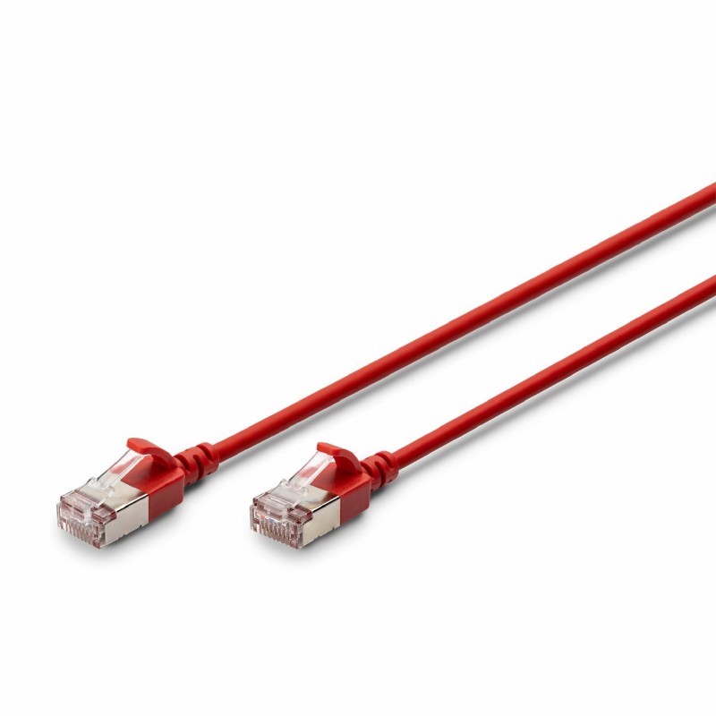 Mrežni kabel Digitus patch slim FTP CAT.6A, 0,5m, rdeč