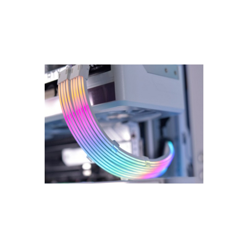 Kabel Lian Li Strimer Plus V2 Dual 8-Pin RGB, PCIe, za grafčno kartico, 30 cm