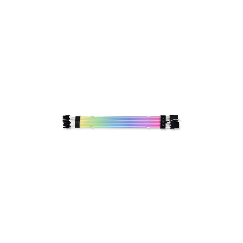 Kabel Lian Li Strimer Plus V2 Dual 8-Pin RGB, PCIe, za grafčno kartico, 30 cm