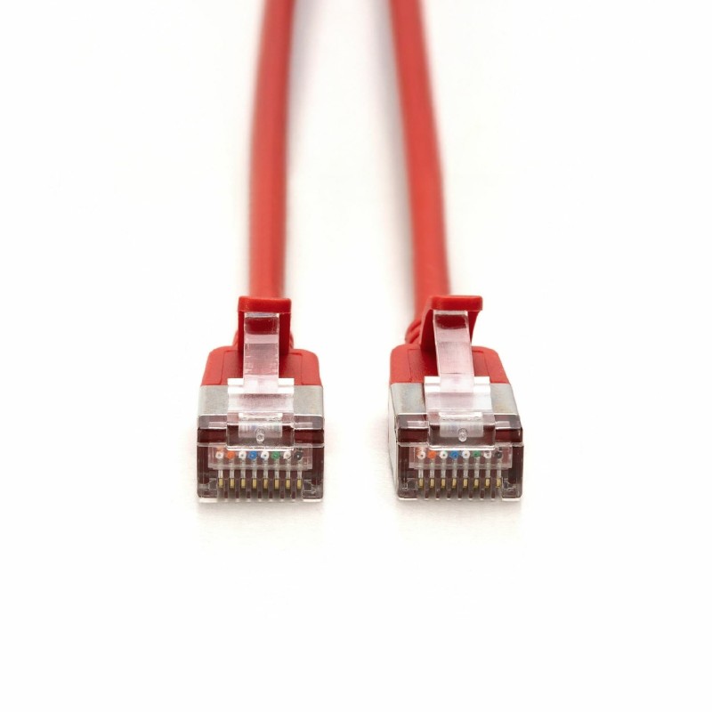 Mrežni kabel Digitus patch slim FTP CAT.6A, 1m, rdeč