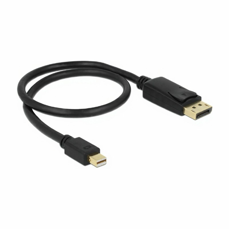 Kabel Delock miniDisplayPort-DisplayPort, 0.5m, črn
