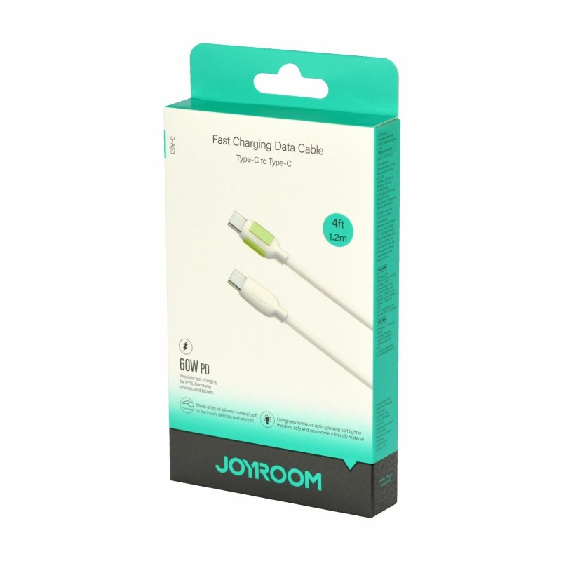 Kabel Joyroom USB C-C 60W silikonski bež, 1.2m