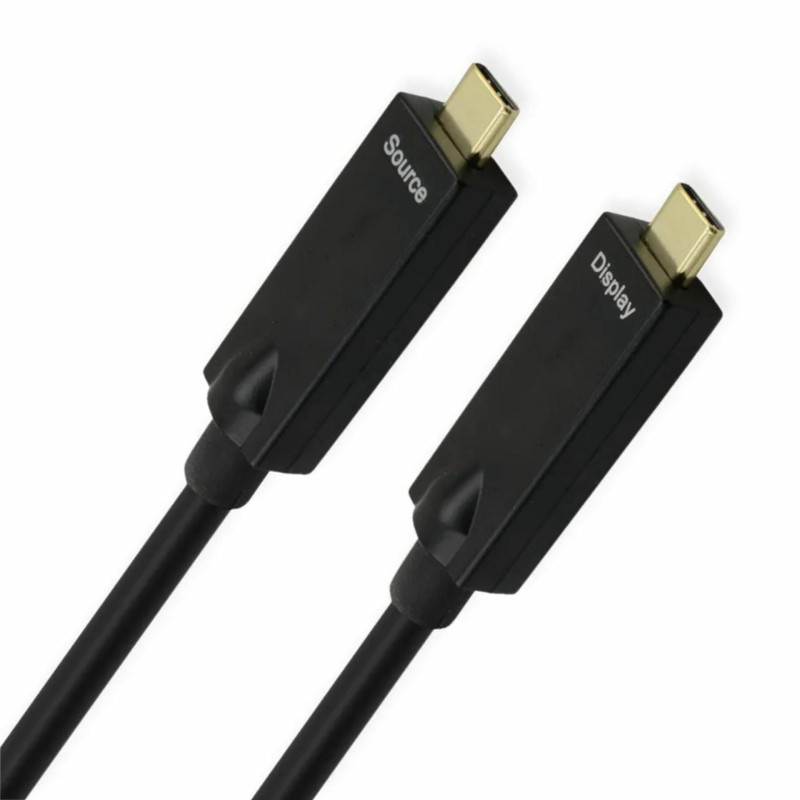 Kabel Roline USB 3.2 2x2 C-C AOC PD 60W črn, 10m