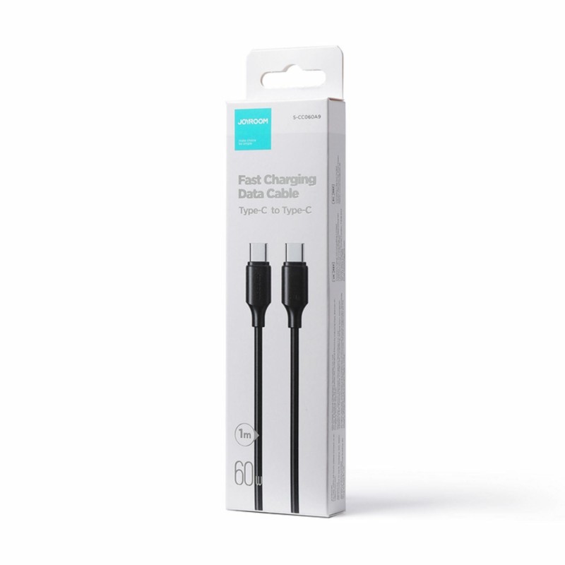 Kabel Joyroom USB C-C 60W črn, 1m