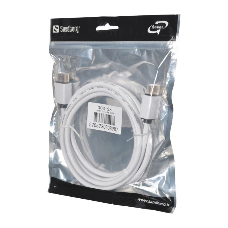 Kabel Sandberg HDMI 2.0, 2m