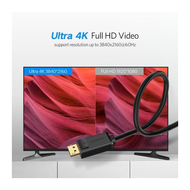 Kabel Ugreen DisplayPort 1.2, 2m