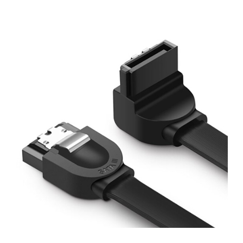 Kabel Ugreen SATA 3.0 s kotnim priključkom, 0.5m