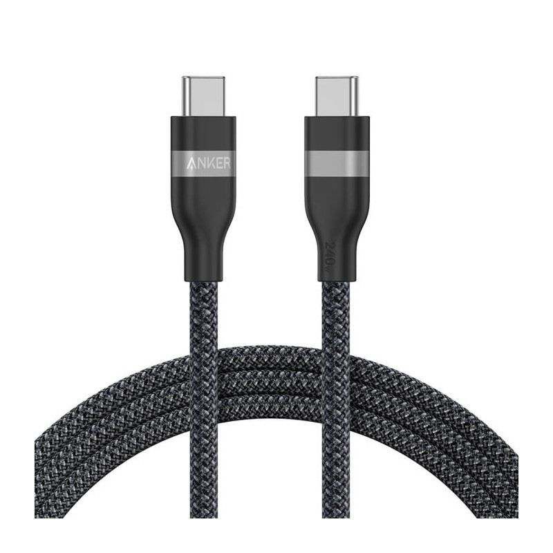 Kabel Anker A82E2H12, USB-C/C, 240W, 1,8m, črn