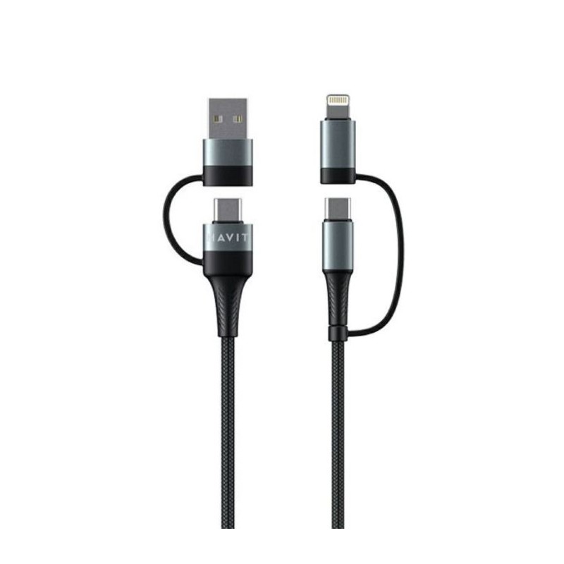 Kabel HAVIT CB6244, 4v1, USB/USB-C na USB-C/Lightning, 1m