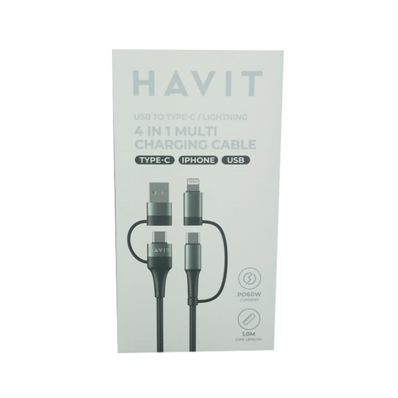 Kabel HAVIT CB6244, 4v1, USB/USB-C na USB-C/Lightning, 1m