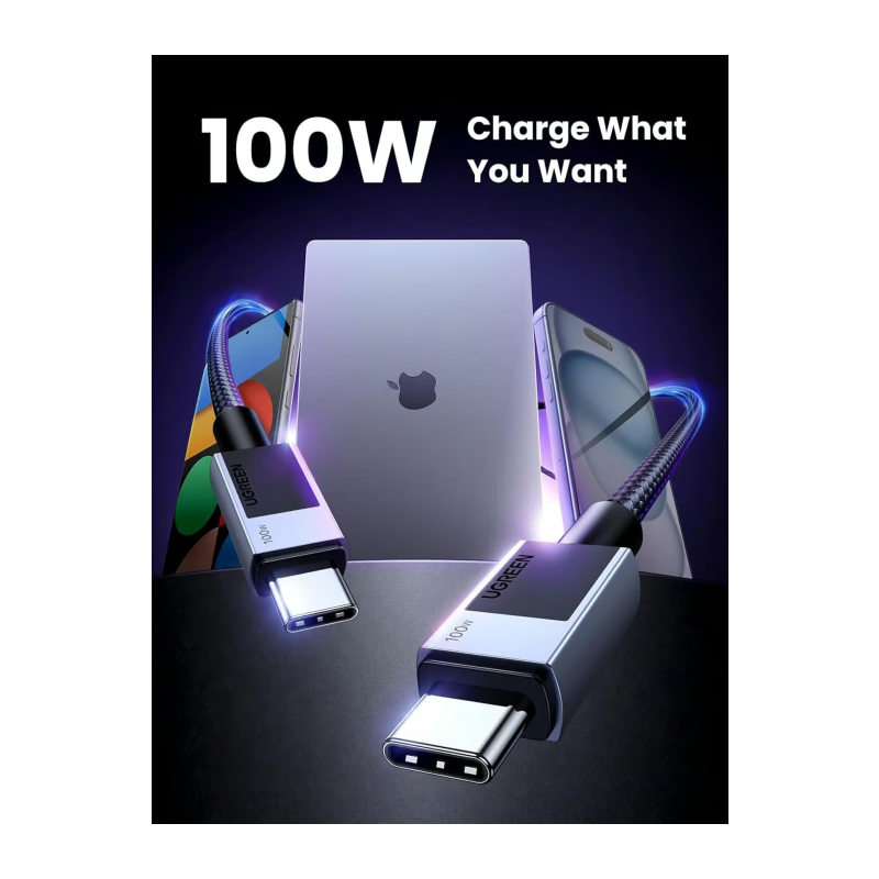 Kabel Ugreen USB-C/C, 100W, 0,5m