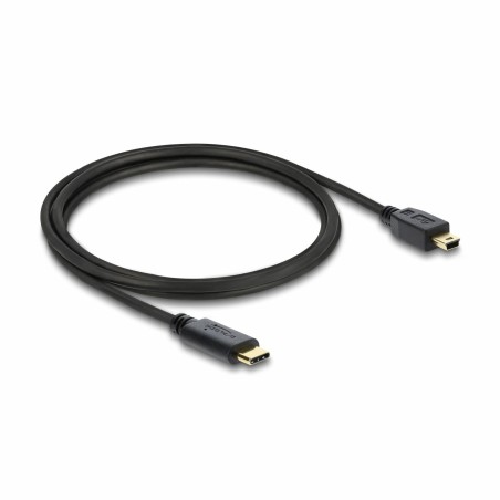 Kabel Delock USB 2.0 C/Mini-B, 1m, črn