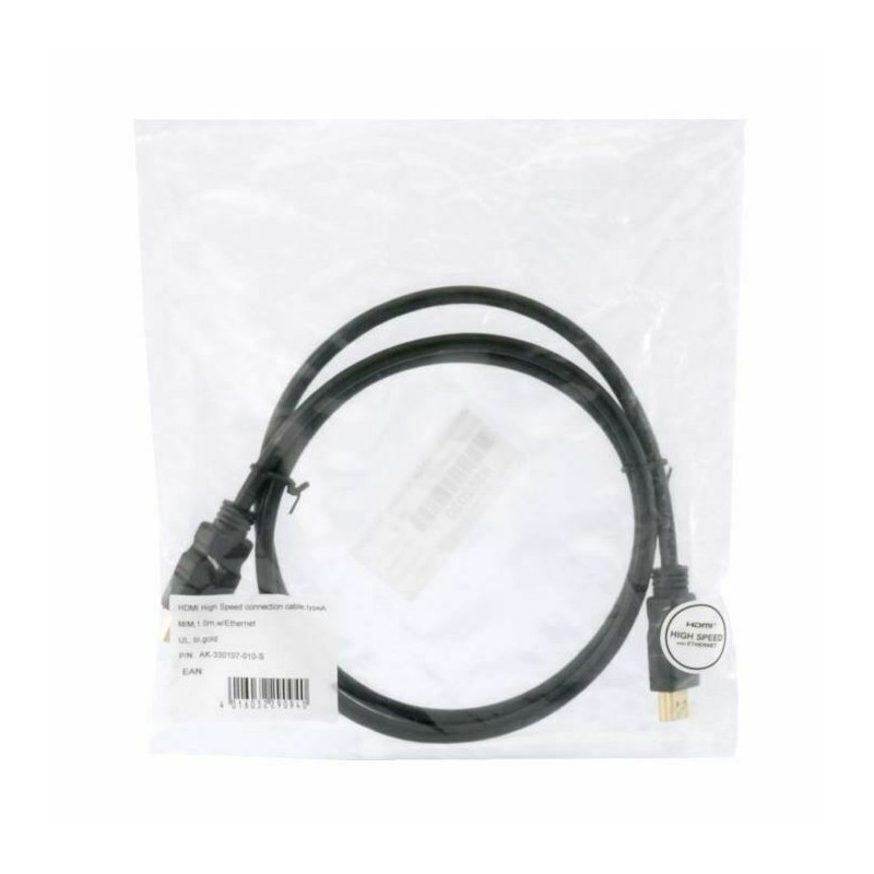 Kabel HDMI - HDMI 1m, High Speed Ultra HD Digitus