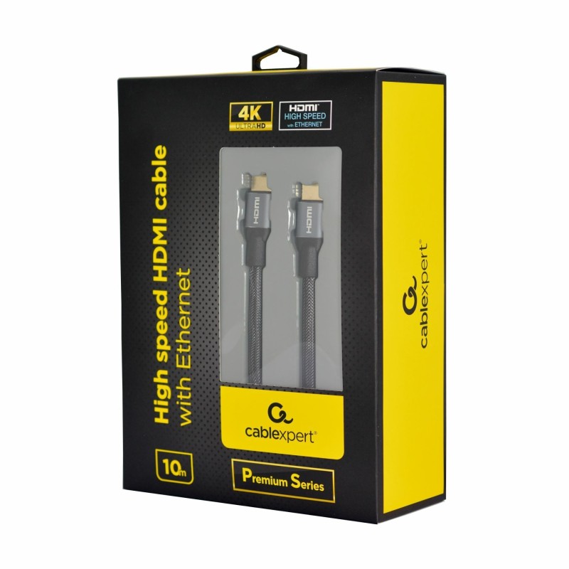 HDMI kabel z mrežno povezavo 10m Cablexpert črn High Speed Premium 4K