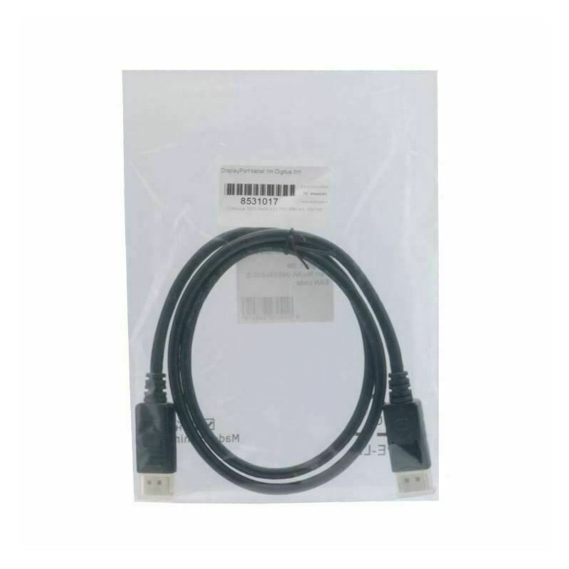 DisplayPort kabel 1m črn Digitus