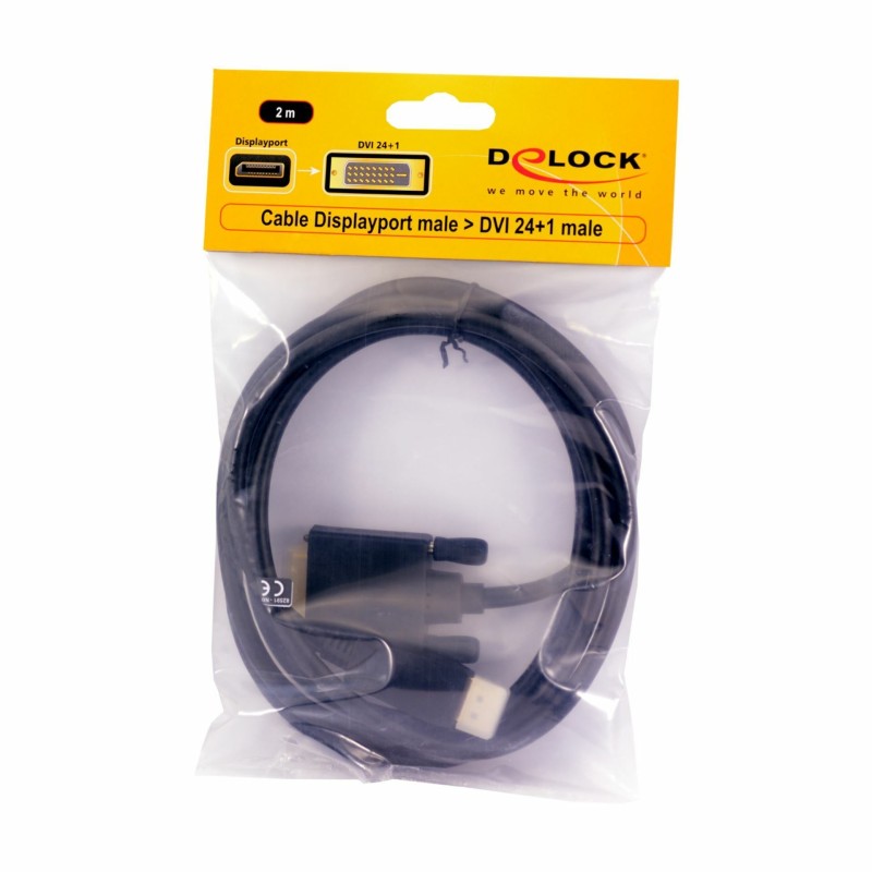 Kabel DisplayPort - DVI 2m Delock