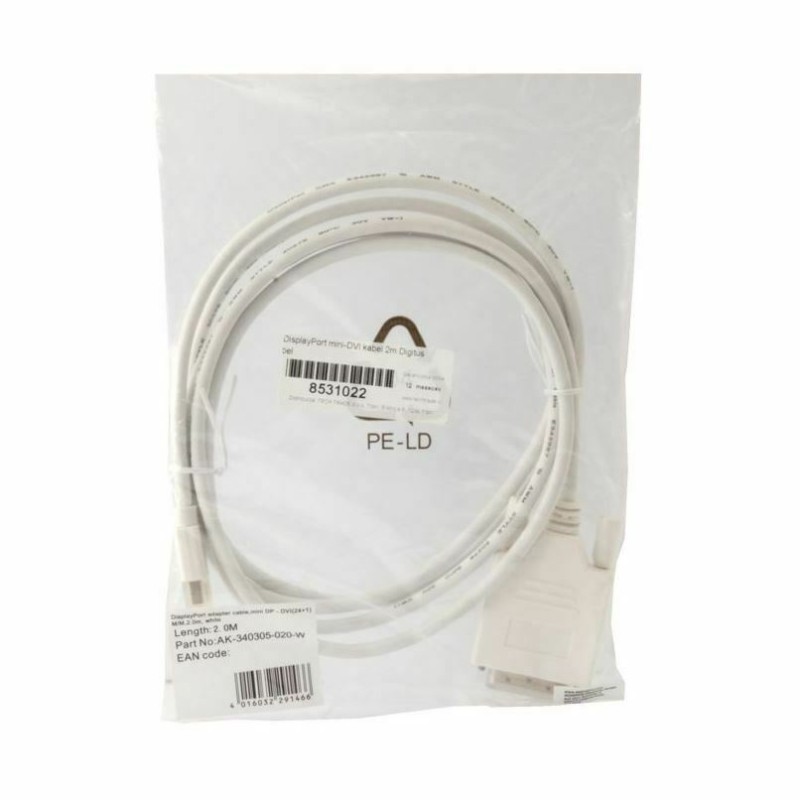 Kabel DisplayPort mini na DVI M/M 2m