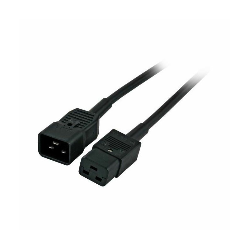 Napajalni kabel 220V podaljšek C19 - C20 1.8m črn EFB