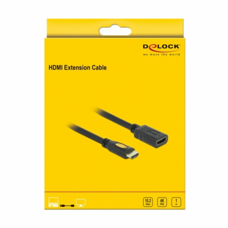 Podaljšek Delock HDMI 4K 30Hz, 1m