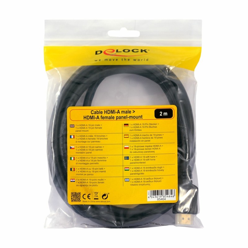 Podaljšek Delock HDMI vgradni 4K, 2m