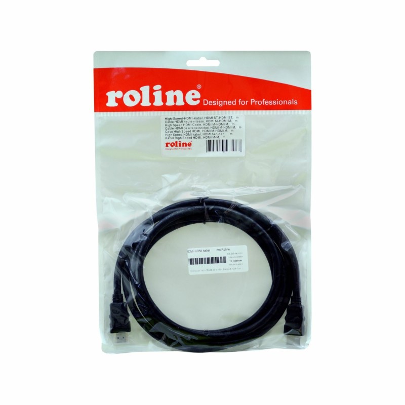 Kabel HDMI-HDMI 3m Roline, črn