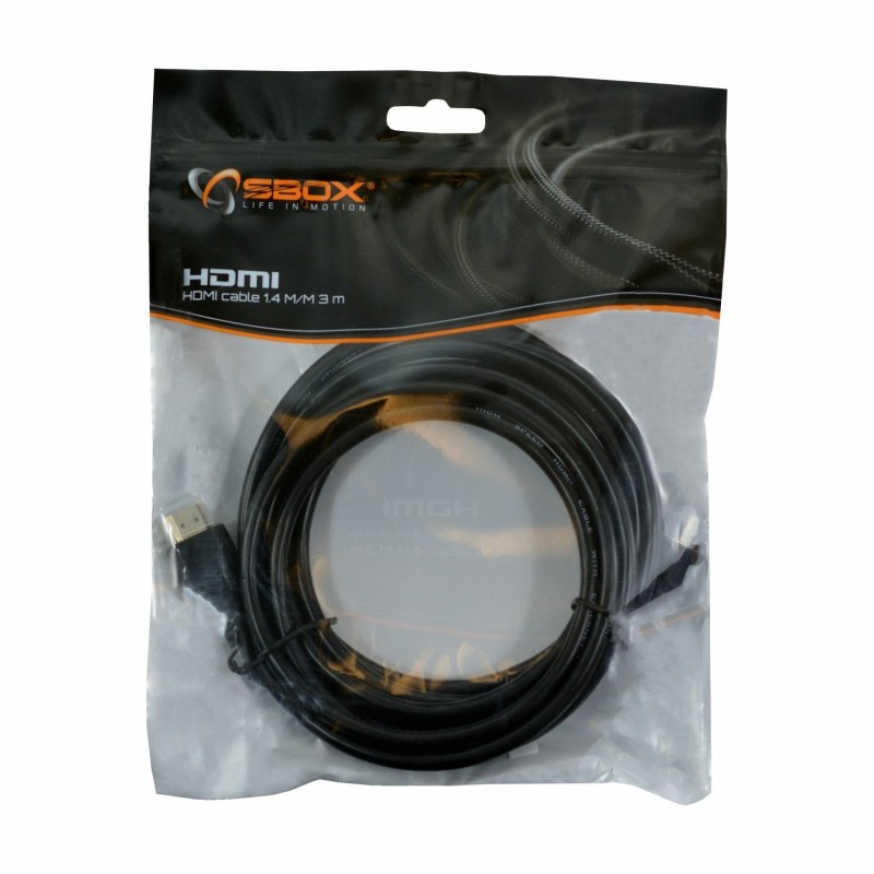 Kabel HDMI z mrežno povezavo 3m SBOX, črn