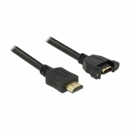 Kabel Delock HDMI-HDMI z mrežno povezavo, 1m, črn