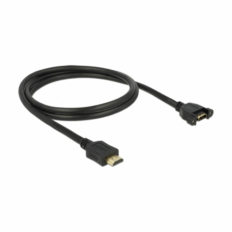 Kabel Delock HDMI-HDMI z mrežno povezavo, 1m, črn