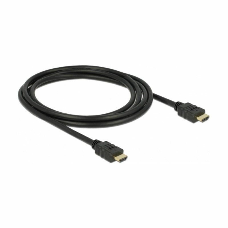 Kabel HDMI z mrežno povezavo  2m Delock High Speed Ultra HD 4K, črn