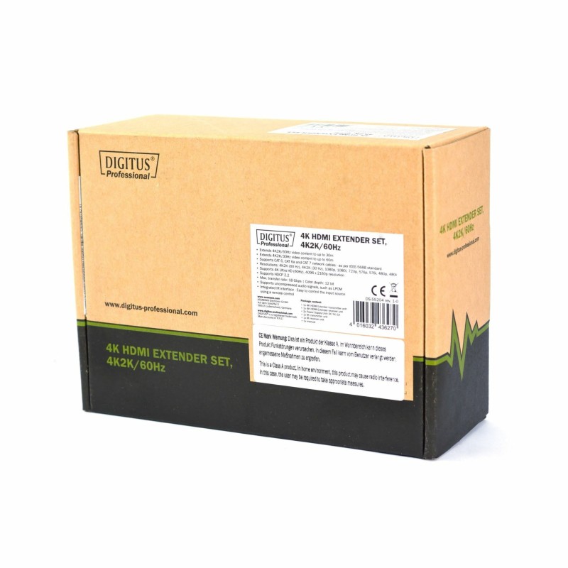 Line extender-HDMI RJ45-RJ45 4K2K/60Hz Digitus
