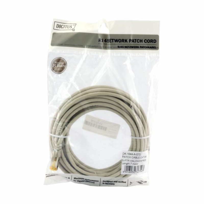 Kabel SFTP CAT.6A patch 7m siv Digitus LSOH