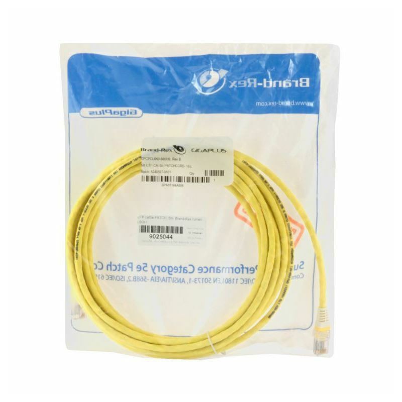 Kabel UTP CAT.5e patch 5m Leviton rumen LSOH