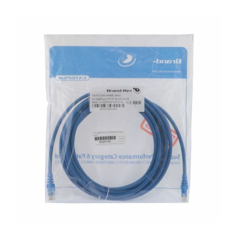 Kabel UTP CAT.6 patch 5m Leviton moder LSOH