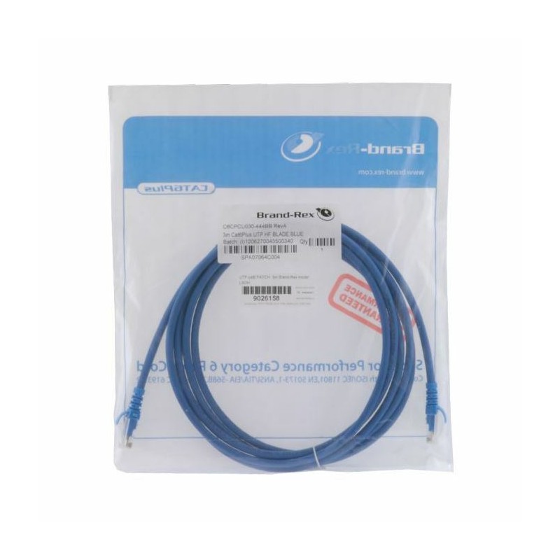Kabel UTP CAT.6 patch 3m Leviton moder LSOH