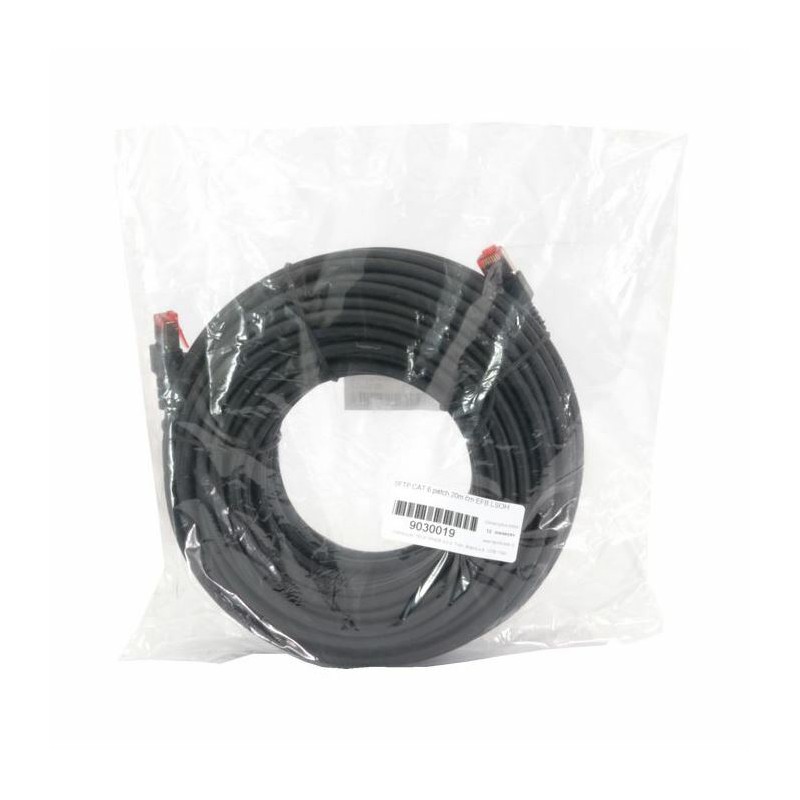 Kabel SFTP CAT.6 patch 20m črn EFB LSOH