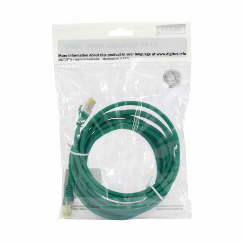 Kabel SFTP CAT.6A patch 3m zelen Digitus LSOH