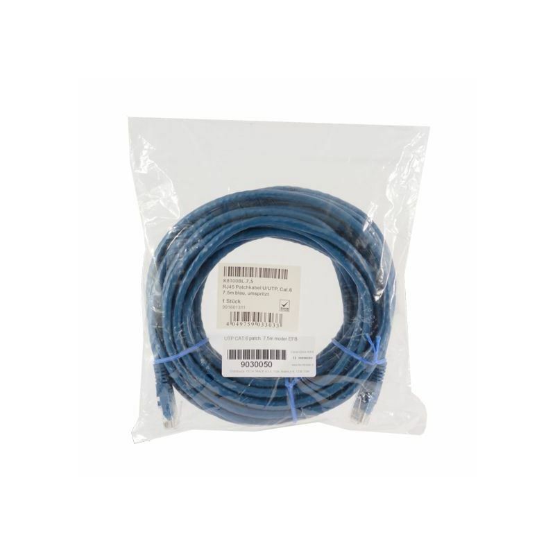 Kabel UTP CAT.6 patch 7,5m moder EFB