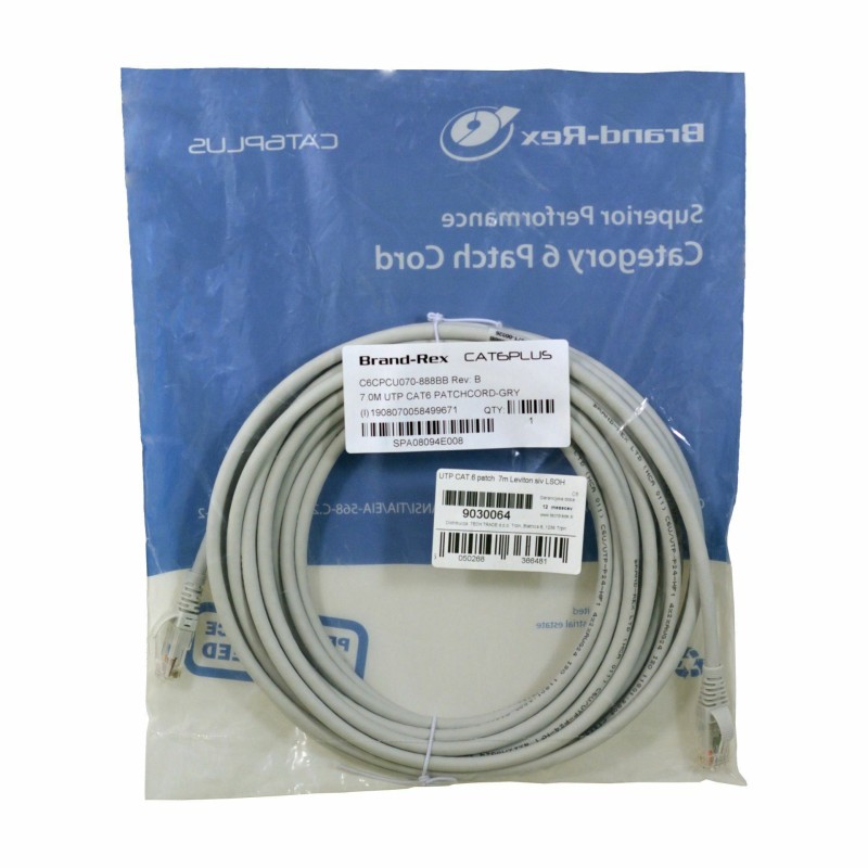 Kabel UTP CAT.6 patch 7m Leviton siv LSOH